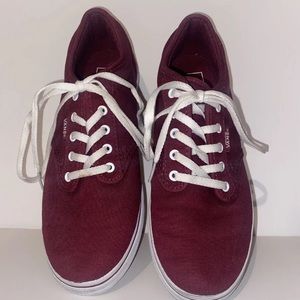 Size 6- VANS Authentic Off The Wall Red VVOEC7N